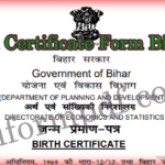 Birth Certificate Form Bihar