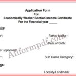 Uttarakhand EWS Form pdf