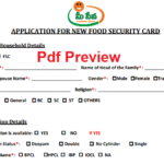 Security Card Application Form Telangana