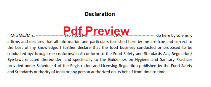 self declaration form pdf