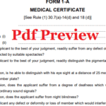 Medical Certificate Form pdf