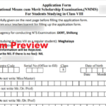 NMMS Application Form PDF 2022 | राष्ट्रीय साधन-सह-मेरिट छात्रवृत्ति परीक्षा फॉर्म पीडीएफ