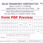 Bus Pass Application Form PDF Download 2022 | बस पास आवेदन पत्र पीडीएफ